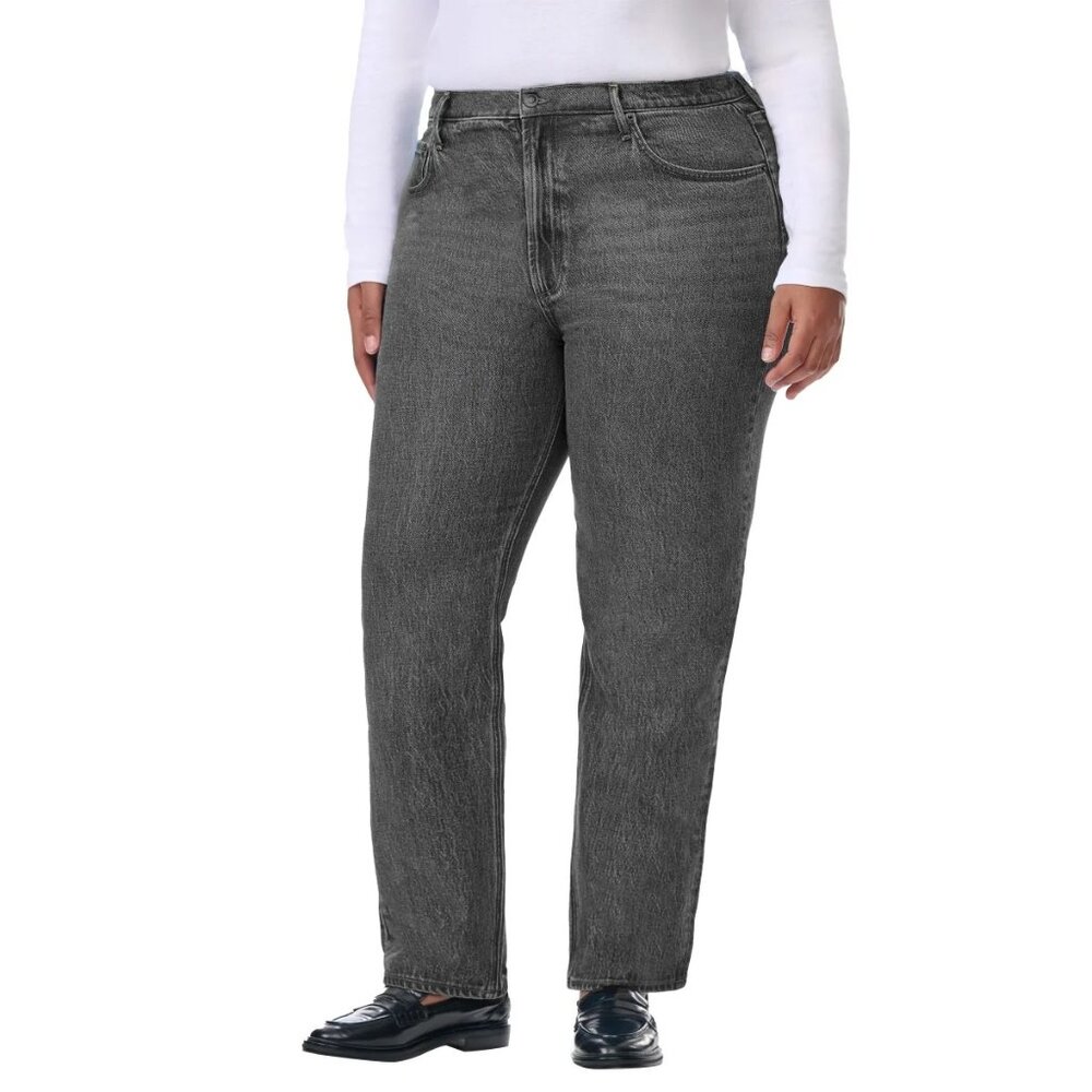 Kirkland Signature Women 14 High Rise Straight Leg Jeans Denim Pants Inseam 30"